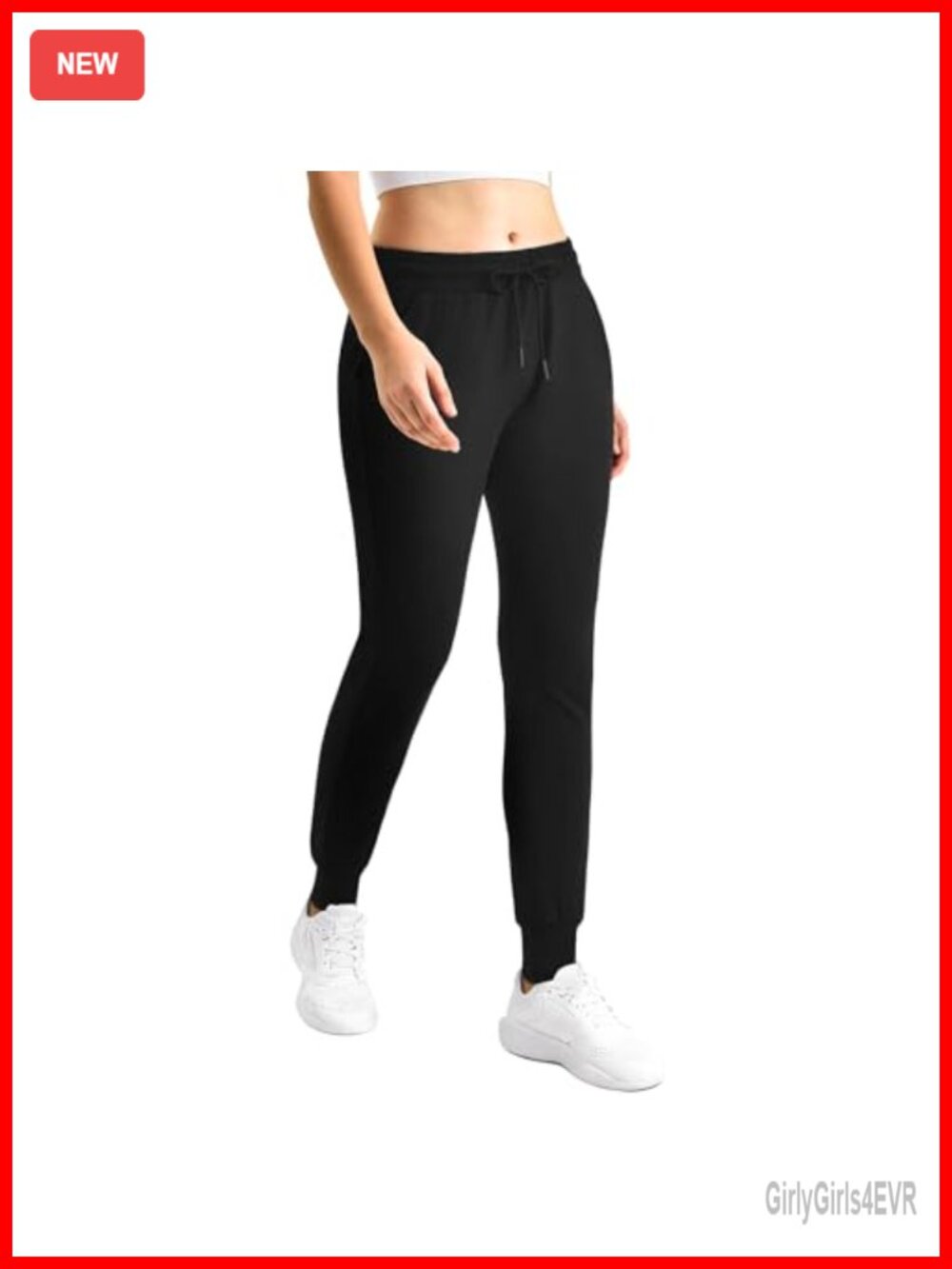 Womens Sweatpants Joggers with Pockets 4-Way Stretch Athletic